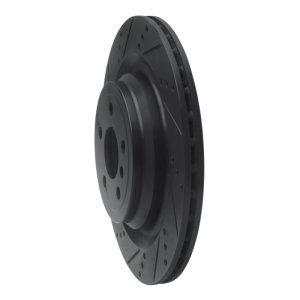 Mercedes-Benz GL350 Brake Rotor (1) - Rear Left - R1 Concepts - Drilled & Slotted - Black - `13-`19